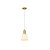 Pendente Pipe Dourado Branco (A)19.5Cm 1xE14 | ME001W - Imagem 1