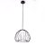 Pendente Lamp Preto Vidro Branco 38Cm X 33Cm 1xG9 | ML004B - Imagem 1