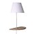 Arandela Lêra Branco E Marrom (C)36Cm (A)46Cm | ML010W - Imagem 1
