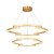 Pendente Match Dourado (D)40/60Cm (L)20Cm 3000K | MV002 - Imagem 1