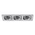 Spot Embutir Monet 3Xar70 Bivolt Escovado | NS6703A - Imagem 1