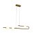 Pendente Candy Dourado (C)110Cm 3X10W 2700K | OC017 - Imagem 1