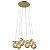 Pendente Asta Dourado Champagne (D)50Cm (A)18Cm 6Xg9 | OD039G - Imagem 1