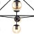 Pendente Orbe Preto Champanhe (L)100Cm 10xE27 | OP056 - Imagem 2