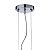 Pendente Plafon Soho Cromado Ambar (D)28Cm 3xG9 | PD005AM - Imagem 3