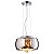 Pendente Plafon Soho Cromado Transp (D)28Cm 3xG9 | PD005CR - Imagem 1