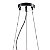 Pendente Plafon Soho Cromado Ambar (D)60Cm 9xG9 | PD006AM - Imagem 3