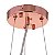 Pendente Bells Cobre Cristal (D)50Cm (A)19.5Cm 6Xg9 | PD009L - Imagem 2