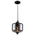 Pendente Hanoi Preto Fume 18Cm x 21,5Cm 1xG9 | PD016S - Imagem 1
