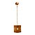 Pendente Pradesh Cobre 18Cmx18Cmx24Cm 1xE27 | PEI0026CO - Imagem 1