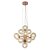Pendente Vinha Cobre Vidro (D)45cm (A)45cm 14xG9 | QT001E - Imagem 1