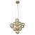 Pendente Vinha Dourado Conhaque (D)45cm 14xG9 | QT001G - Imagem 1