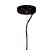 Pendente Nobu Preto Dourado Ambar50cm 1xA60 | RE003BA - Imagem 2