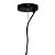 Pendente Nobu Preto Dourado Transparente 50cm 1xA60 | RE003BC - Imagem 2