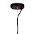 Pendente Nobu Preto Dourado Fume 50cm 1xA60 | RE003BS - Imagem 2