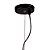 Pendente Nobu Preto Dourado Transparente 40cm 1xA60 | RE004BC - Imagem 2