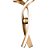 Pendente Fluire Dourado (D)28Cm (A)74Cm 30W 3000K | RE005 - Imagem 3