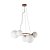 Pendente Oxala Dourado Branco (C)62.3cm (L)49.6cm 5xG9 | RE010SW - Imagem 1
