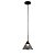 Pendente Cone Preto E Fume (D)19.5Cm (A)25Cm 1Xg9 | RE013 - Imagem 1