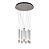 Pendente Água Nickel Transparente (A)38.5Cm 6X7W 3000K | RE015L - Imagem 1