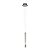 Pendente Água Nickel Transparente (A)38.5Cm 1X7W 3000K | RE015S - Imagem 1