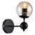Arandela Orbe Preto Bolinha Clássico (D)24cm | RM005B - Imagem 1