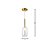 Pendente Filó Bronze Transp (D)11Cm (A)39Cm 1xG9 | RZ007 - Imagem 2