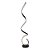 Coluna Fluire Preto (D)23Cm (A)140cm 30W 3000K | SB004B - Imagem 1