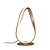 Abajur Flow Dourado E Branco (A)38Cm 12W 3000K | SB006G - Imagem 1