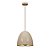 Pendente Mezza Branco Metal (D)30Cm(A)32Cm 1xE27 | SE633B - Imagem 1
