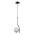 Pendente Viva Cromo Negro Branco (D)16cm 1xE27 | SQ006B - Imagem 1