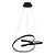 Pendente Zig Preto (C)57cm (L)47cm (A)26cm 35W 3000K | TP001B - Imagem 1