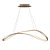 Pendente Zig Dourado (C)88cm (L)32cm (A)22cm 35W 3000K | TP002G - Imagem 1