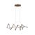 Pendente Zig Dourado (C)84cm (L)22cm (A)21cm 35W 3000K | TP003G - Imagem 1