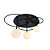 Plafon Lindo Preto Cromado (D)60cm (A)32cm 3xG9 | TR006B - Imagem 1