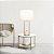 Base Abajur Veneto Bronze Branco (D)12.5Cm (A)39.6Cm | WR001 - Imagem 4