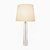 Base Abajur Classic Vidro Obelisco Transparente (A)61cm | XL1152 - Imagem 1