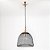 Pendente Copper Preto e Dourado (D)32Cm (A)33.5Cm 1Xe27 | XN001G - Imagem 1