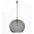 Pendente Copper Preto e Dourado (D)50Cm (A)49.5Cm 1Xe27 | XN005G - Imagem 1