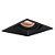 Spot Embutir Slim Frame Preto (C)16.5Cm 1xGU10 Par30 | YA003B - Imagem 1