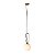 Pendente Mob Dourado Preto (D)20Cm (A)48Cm 1xe14 | YD001 - Imagem 1