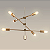 Pendente Led Bascule Dourado Opus 665 x 800mmm | DN81102 - Imagem 1