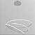 Pendente Led Espiral Opus DN34324 Branco Ø73 x 300 x Ø22cm - Imagem 1