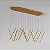 Pendente Led Halley Opus DN35901 Dourado 100 x 200 x 25cm - Imagem 1