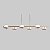 Pendente Led Cosmo Opus DN39800 Champagne  1200 x 342mm - Imagem 1