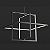 Pendente Led Gravity Opus DN38780 Preto 500 x 410 x 500mm - Imagem 1