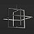 Pendente Led Gravity Opus DN38780 Preto 500 x 410 x 500mm - Imagem 1