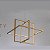 Pendente Led Gravity Opus DN38797 Dourado 500 x 410 x 500mm - Imagem 1