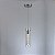 Pendente Led Spinner Opus DN82383 Preto 485 x 20mm - Imagem 1