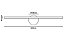 Arandela LED Hubble Preto 3000k 600 x Ø100mm | DN82338 - Imagem 2